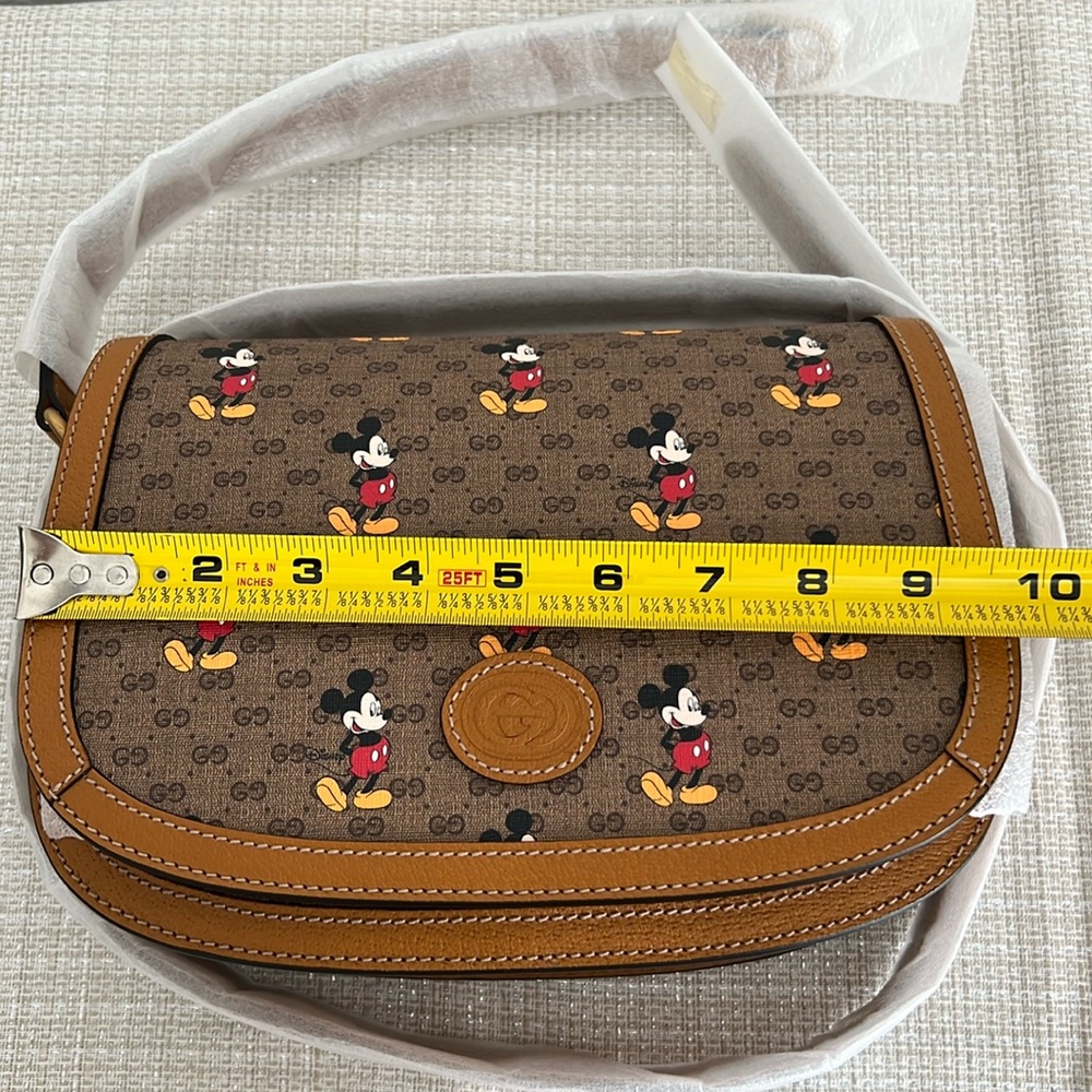 🏰Gucci🏰 x Disney Vintage GG Supreme Monogram Mickey Mouse Shoulder Bag - Picture 15 of 16